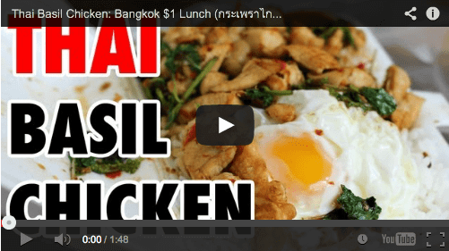 Thai Basil Chicken: Bangkok $1 Lunch