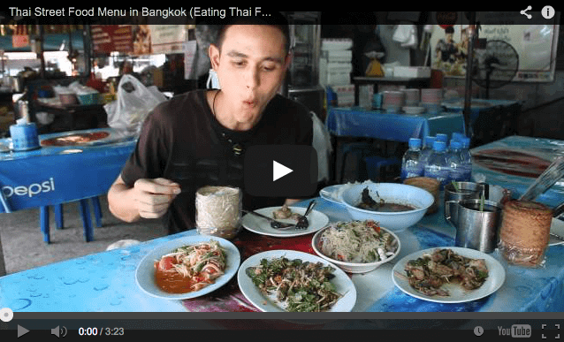 Thai Street Food Menu in Bangkok