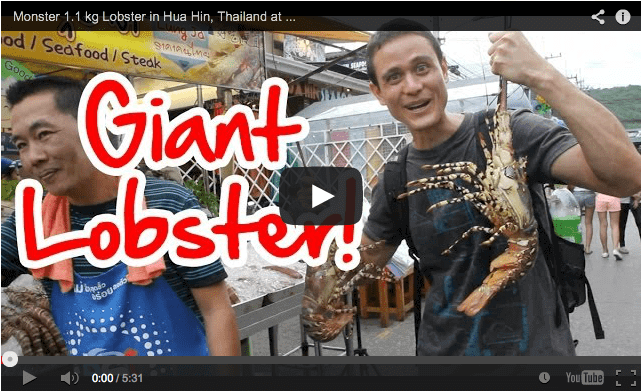 Monster 1.1 kg Lobster in Hua Hin